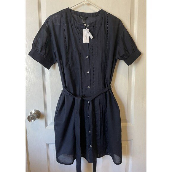 Banana Republic Dresses & Skirts - Nwt Banana Republic Voile Mini Shirtdress Size XXS Navy